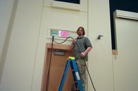 Adam runs Socapex out to the dimmer rack.