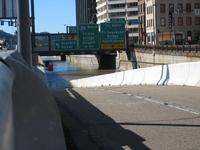 Flood of Ohio River - 376 Westbound