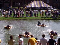 You Gotta Regatta!!!!  If you look in the right hand corner of the picture you'll see our college president!!!!