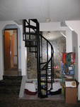 yes, the mirror is ugly.  no my ties aren't.

try climing over cats on this staircase at 3am.  its a miracle i'm still alive