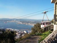 Cable car up to Gibraltar
